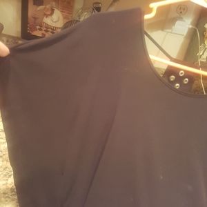 Black mid tunic top